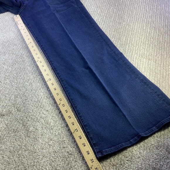 7 For All Mankind Ultra High Rise Jo Wide Leg Jeans Virginia Blue Size 32 NWT - Picture 16 of 16